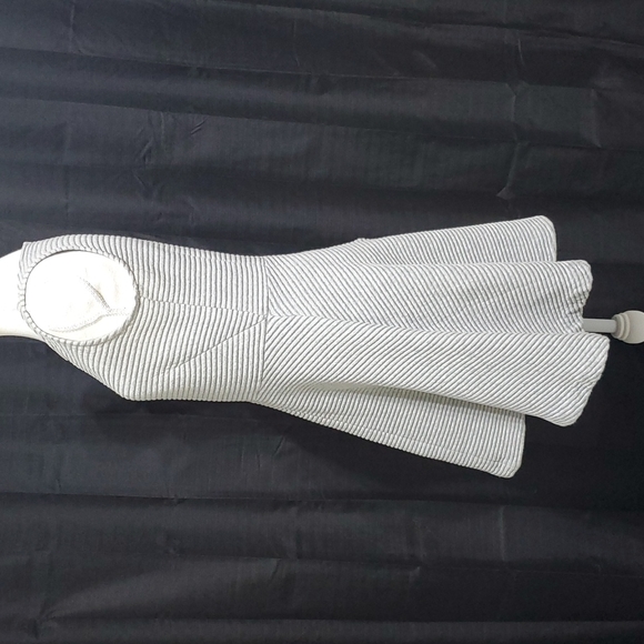 Loft ribbed gray sleeveless dress - Picture 4 of 6